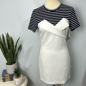 Anthropology English Factory mixed media dress size small NWT